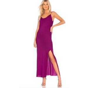 Theory Electric Pink Drape Back Silk Slip Dress | Size 6 | New With Tags
